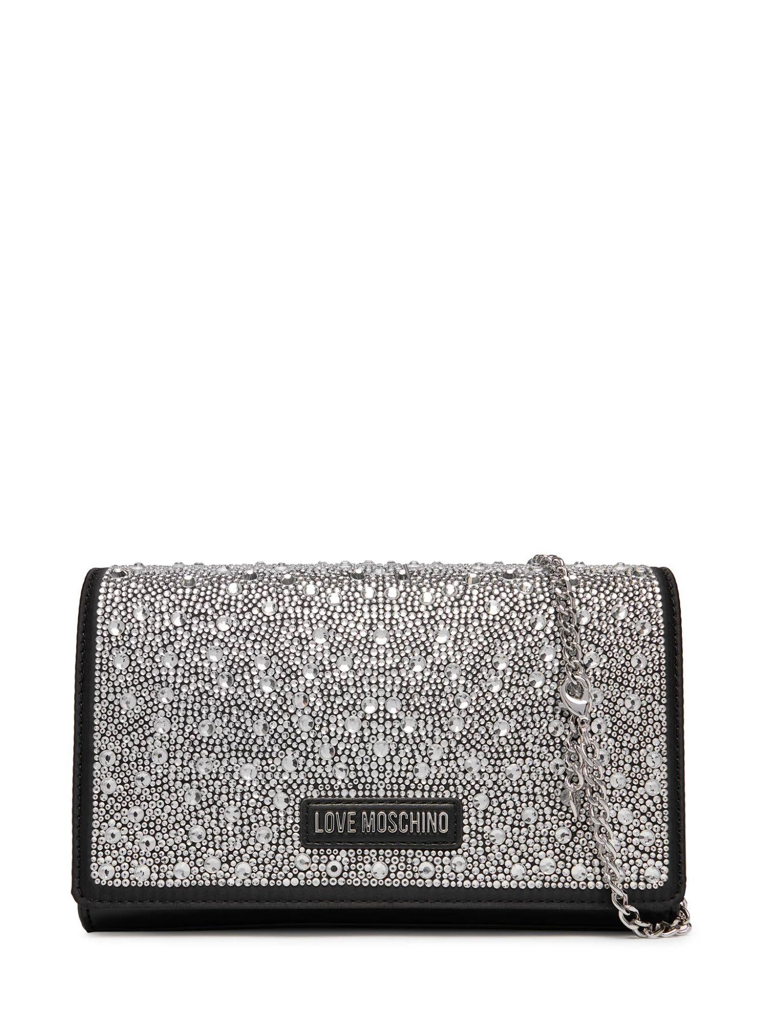 Love Moschino borsa a tracolla con applicazioni gioiello nero JC4168PP1O-LW1 00A MOSCHINO LOVE