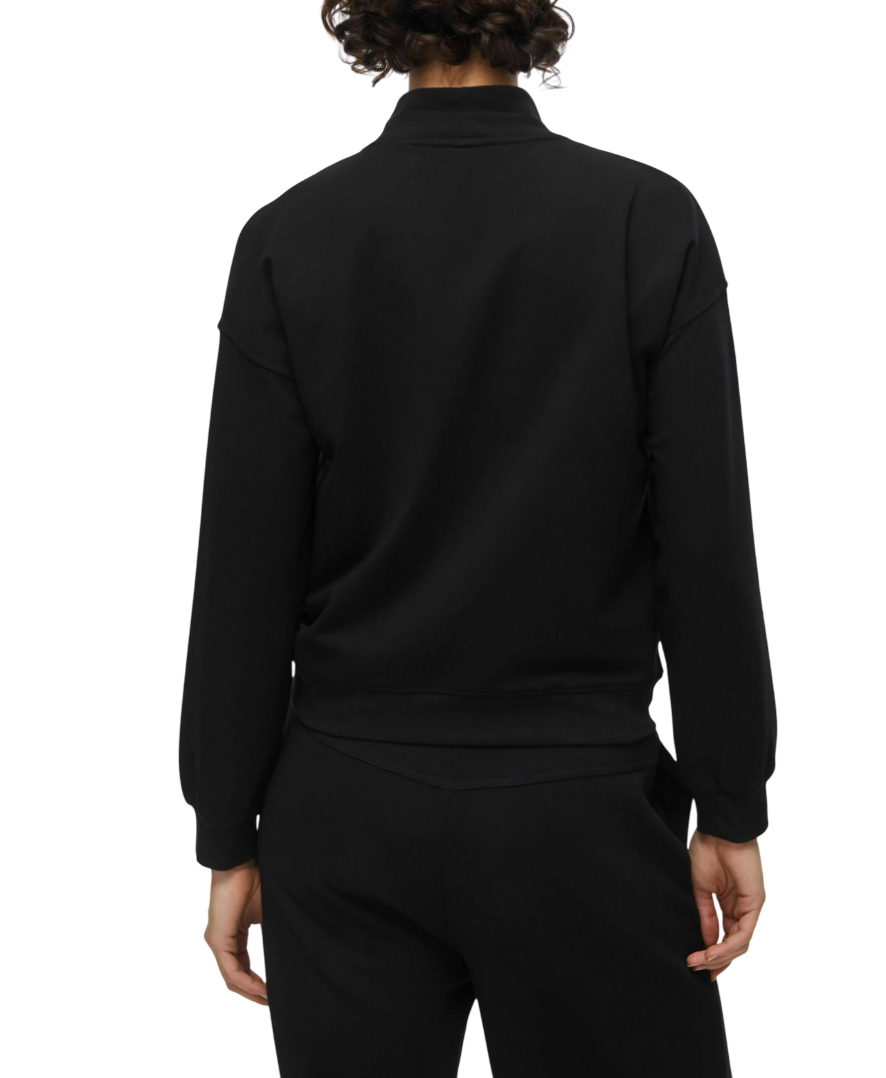 Liu Jo felpa con zip donna con dettagli gioiello nero TA6241JS182 22222 LIU JO