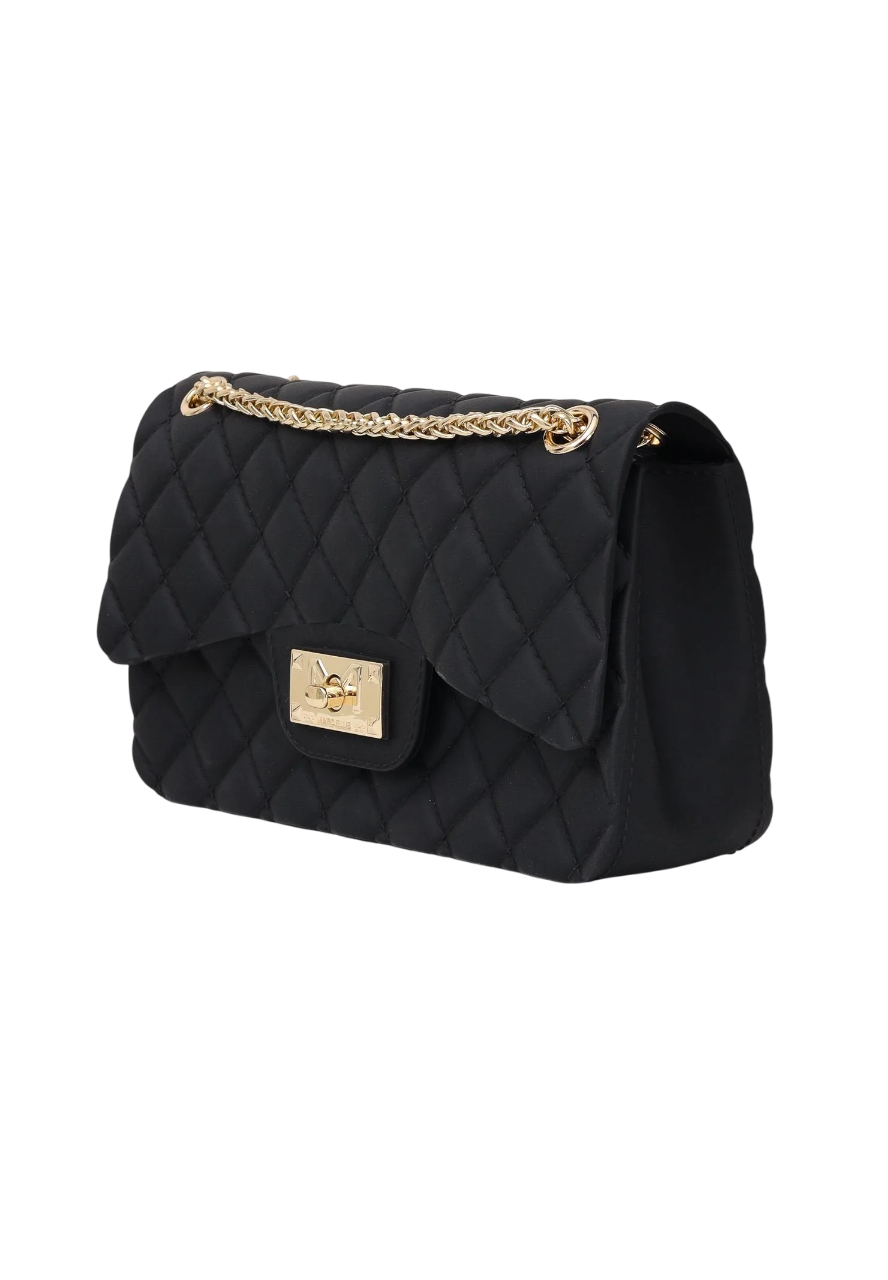 Marc Ellis borsa a spalla Flat Falcon S nero oro FLAT FALCON S BLACK-LIGHT GOLD MARC ELLIS