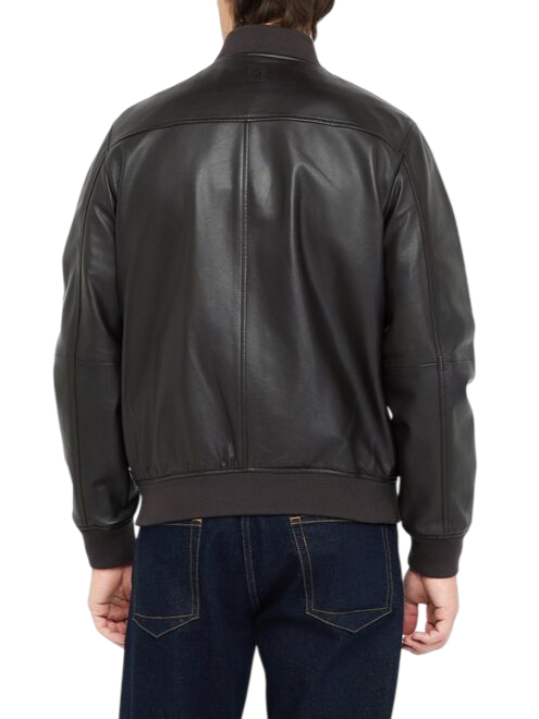 Liu Jo giubbino bomber uomo in pelle marrone QXX058P0407 90915 LIU JO