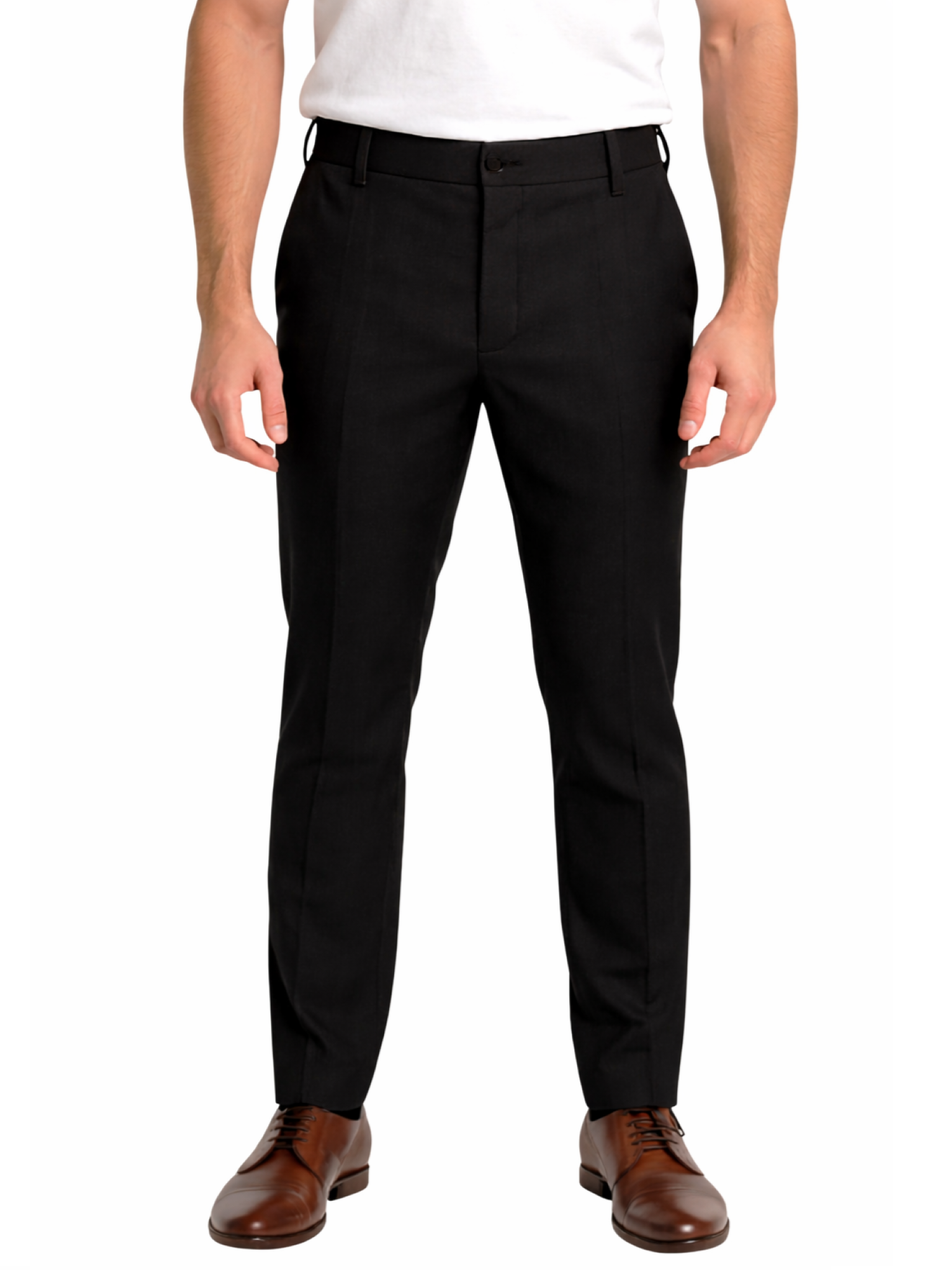 Rar pantaloni uomo con pinces slim nero FEFE-126006 NERO RAR