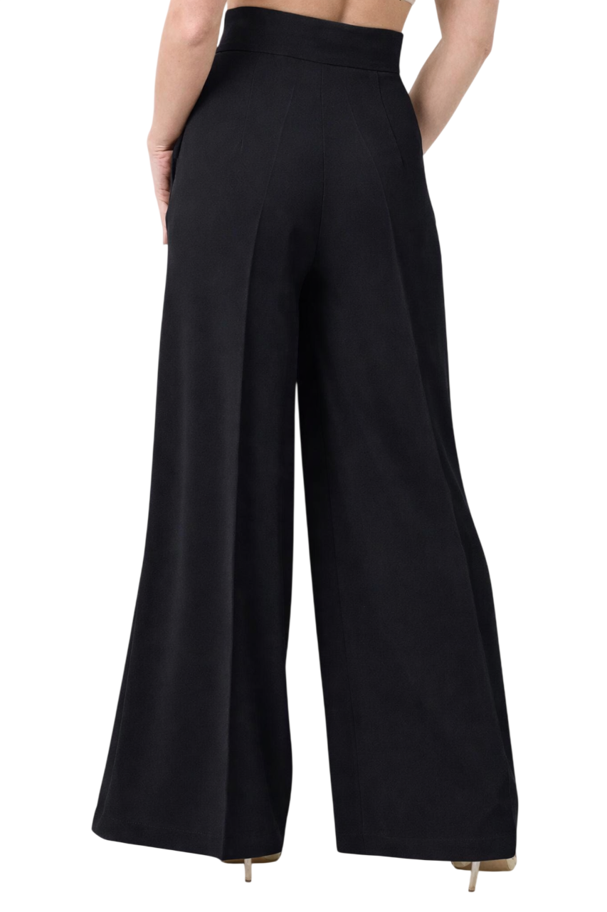 Silence pantaloni palazzo vita alta nero PA278UP BLACK SILENCE