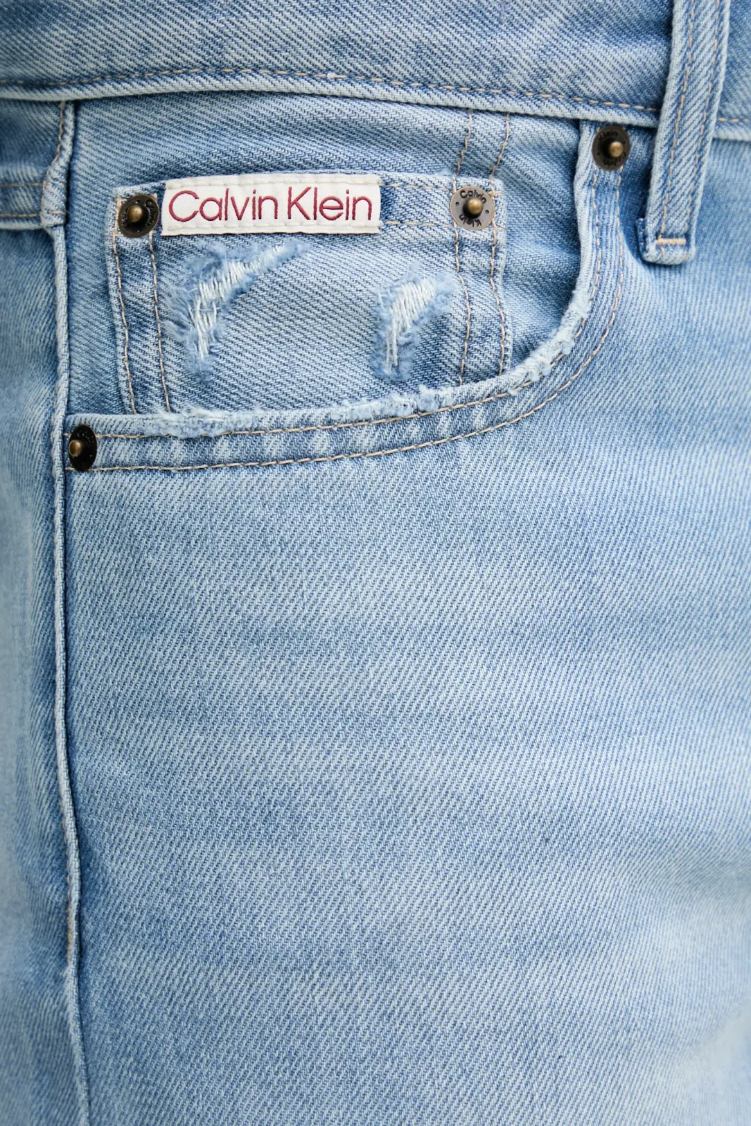 Calvin Klein Jeans jeans gamba dritta lavaggio blu LV04RB706G UBE Calvin Klein Jeans