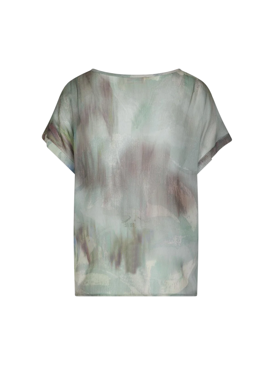 Sandro Ferrone blusa in viscosa con stampa multicolor verde S22XBELEMANS ARGILLA Sandro FERRONE