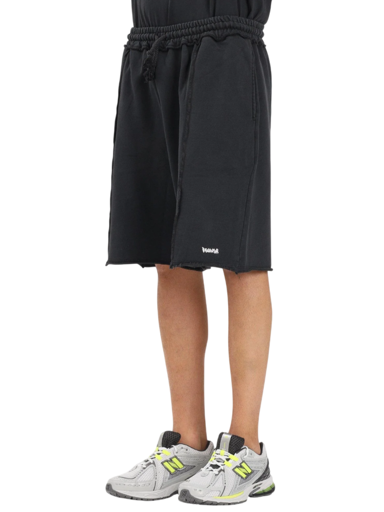 Disclaimer bermuda uomo con coulisse nero 55422 TINTO IN CAPO NERO DISCLAIMER