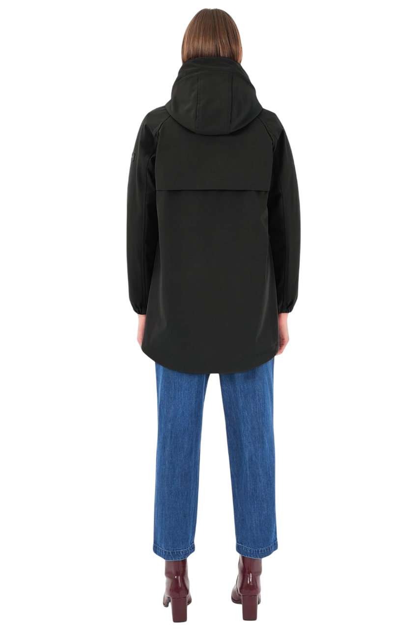 Yes Zee parka imbottito donna con cappuccio nero O069-NU00 0801 YES-ZEE