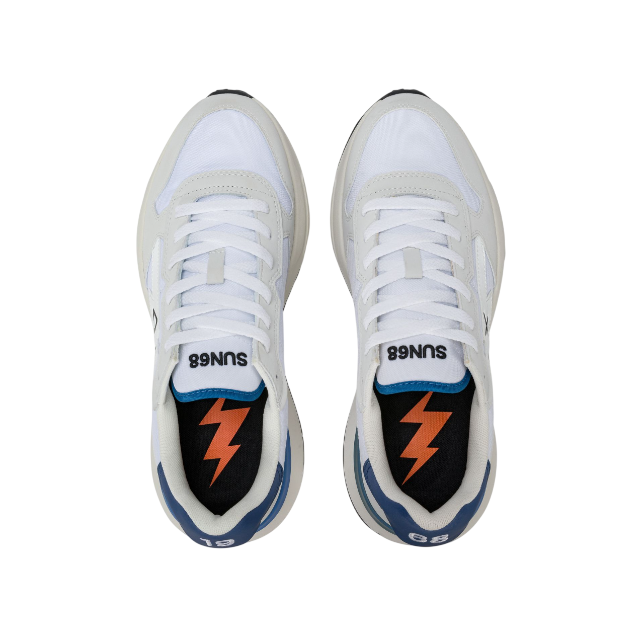 Sun68 sneakers uomo Niki 2.0 Solid bianco blu Z36121 BIANCO SUN68
