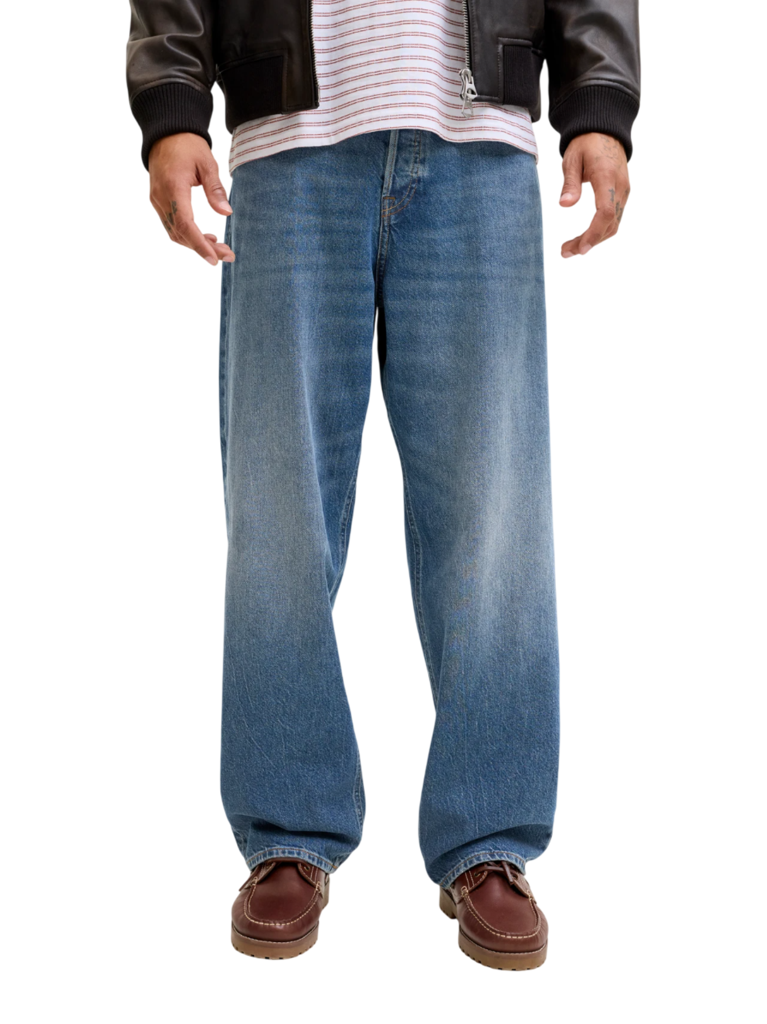 Jack&Jones jeans uomo Loose Eddie lavaggio blu 12290185 HA840 JACK&JONES