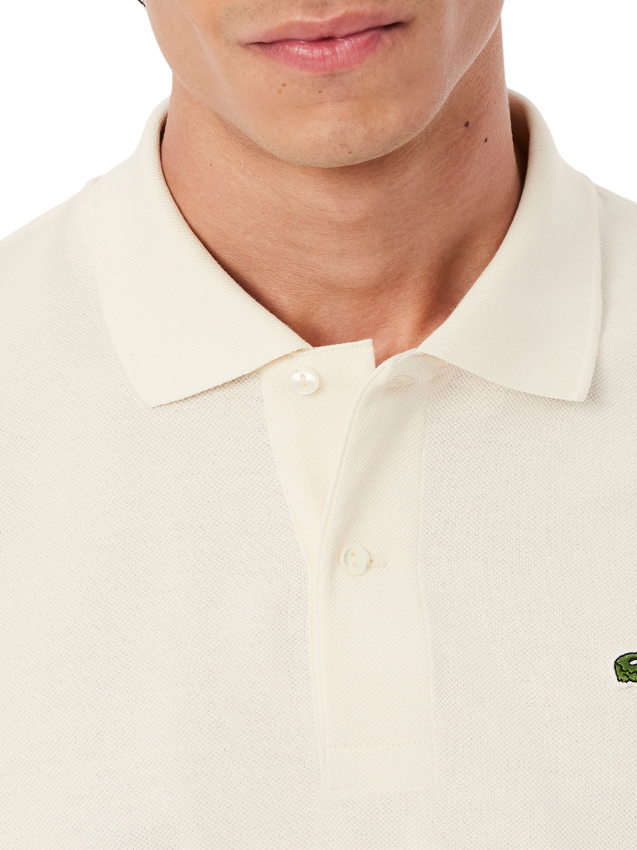 Lacoste polo manica corta 12.12 in piquè ecrù 1212 XFJ LACOSTE