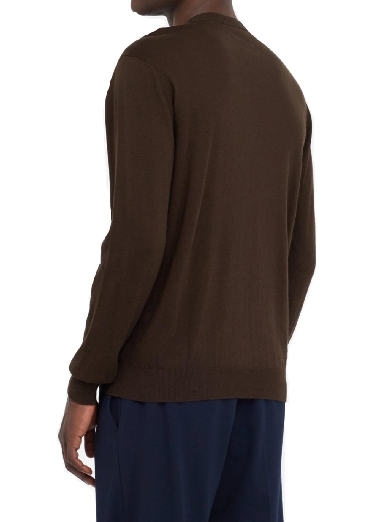 Liu Jo maglia uomo misto cotone e seta marrone QF5112MA19R 90915 LIU JO