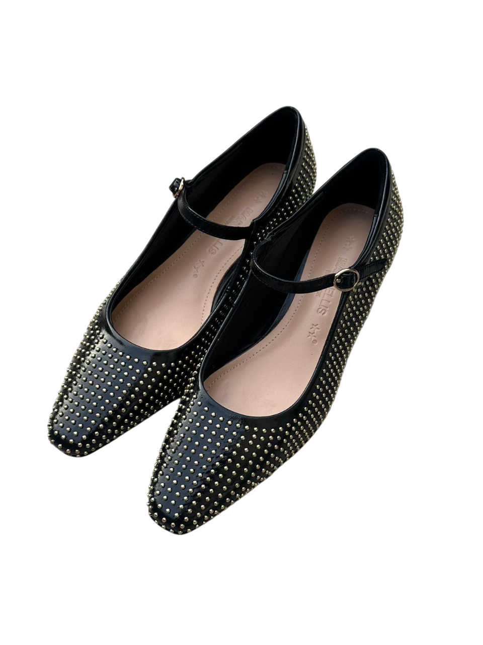 Marc Ellis decollete in vernice con borchie nero oro GLC8162D-789 BLACK MARC ELLIS