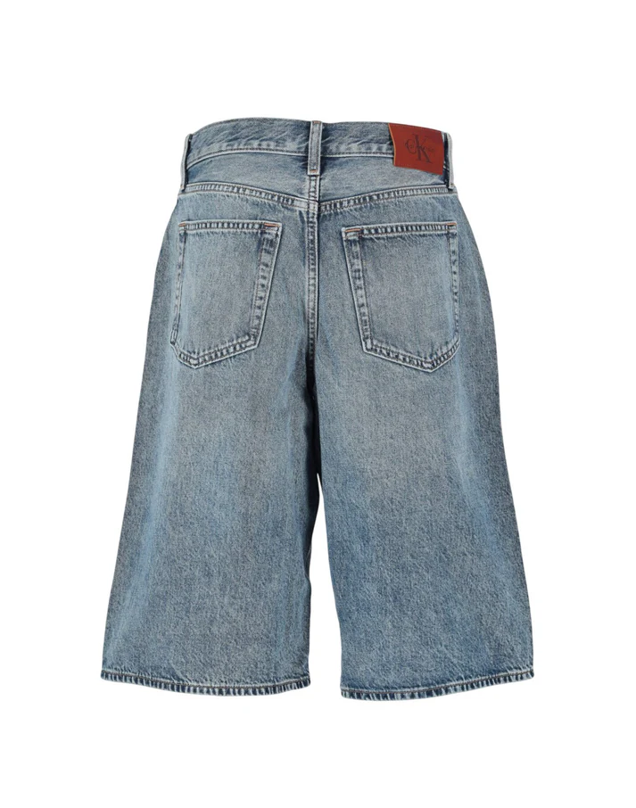 Calvin Klein Jeans bermuda donna effetto used lavaggio blu LV047F771G SLN Calvin Klein Jeans