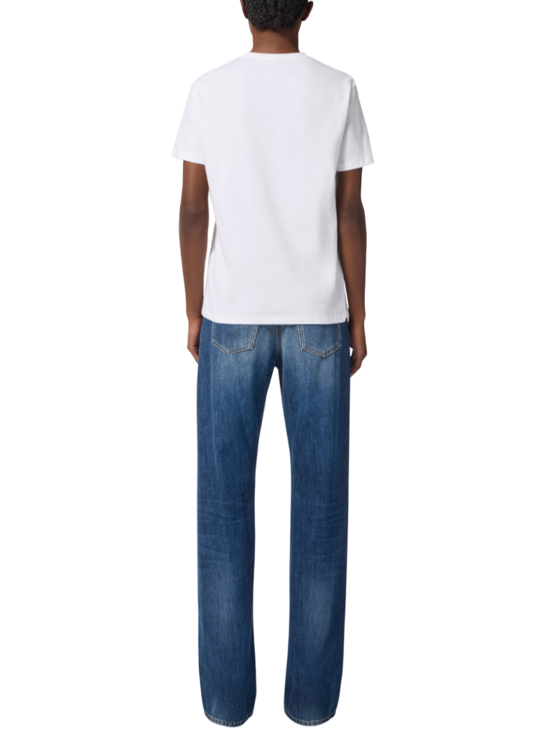 Elisabetta Franchi T-shirt in jersey con collana logata bianco MA02856E2 270 ELISABETTA FRANCHI