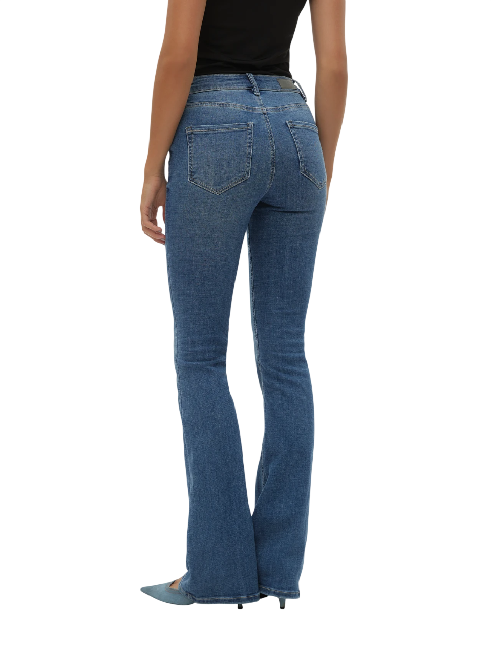 Vero Moda jeans a zampa lavaggio blu medio 10302478 LI347 VERO MODA