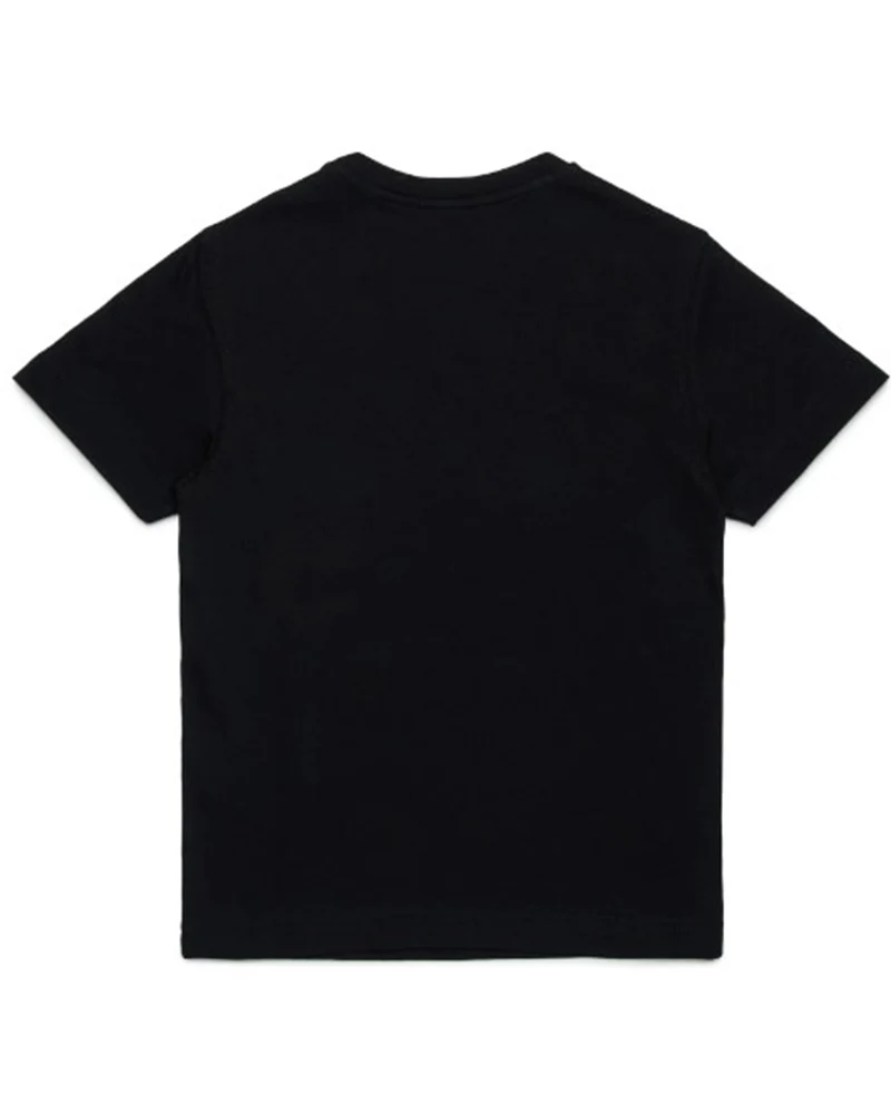 Diesel T-shirt manica corta con patch logato nero J02501-0GRAI K900 DIESEL