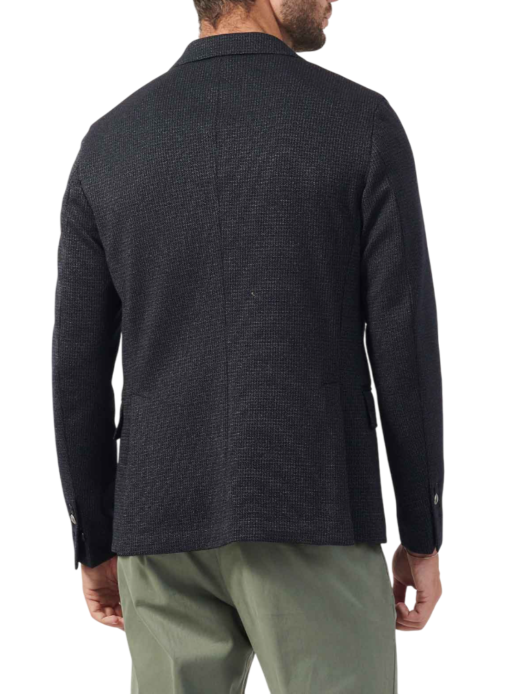 Mulish giacca monopetto con motivo Pied de poule blu ERACLE-GKS990 BLU MULISH