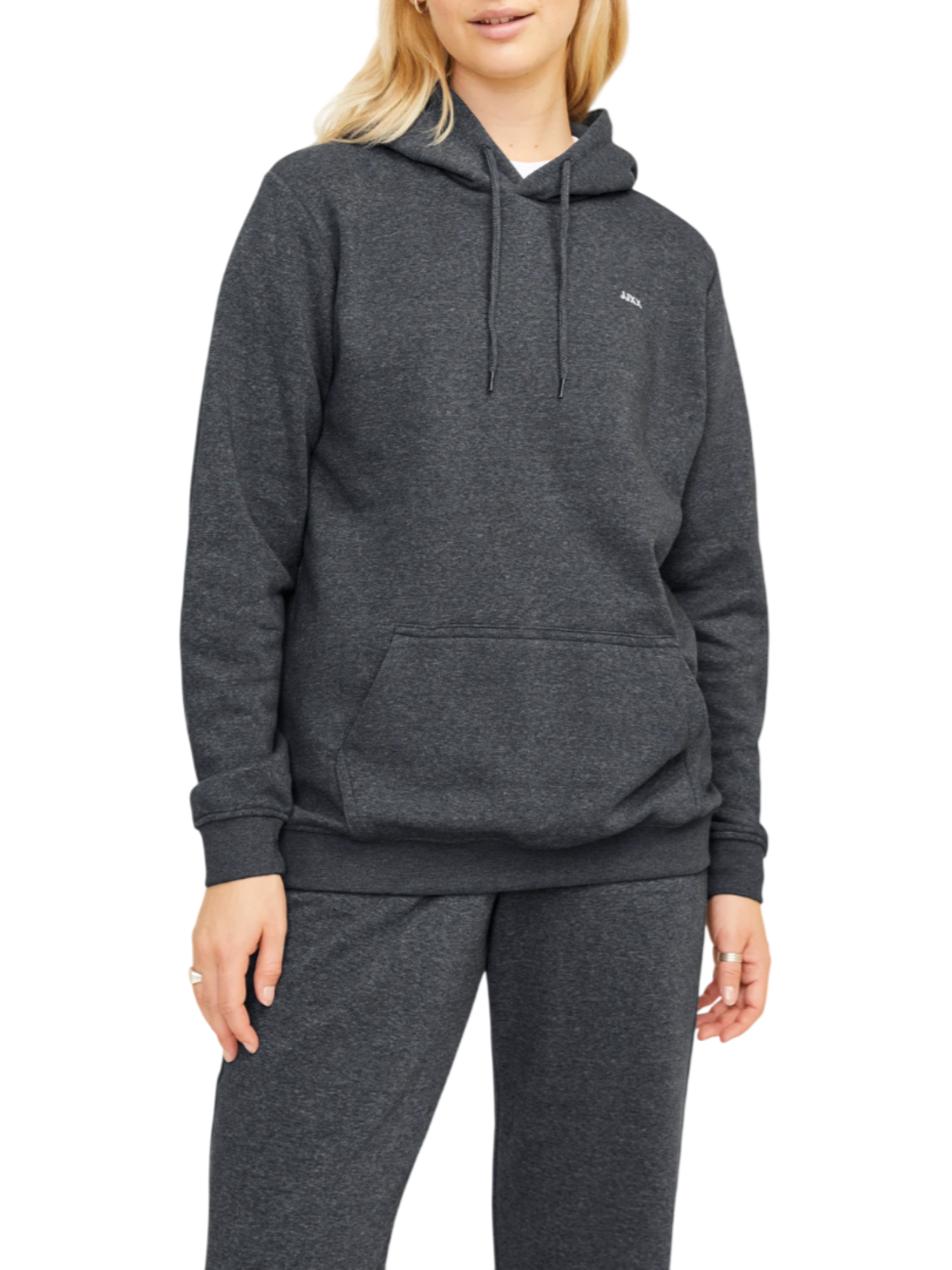 Jjxx felpa donna con cappuccio Jxabbie grigio 12223961 DARK GREY MELANGE JJXX