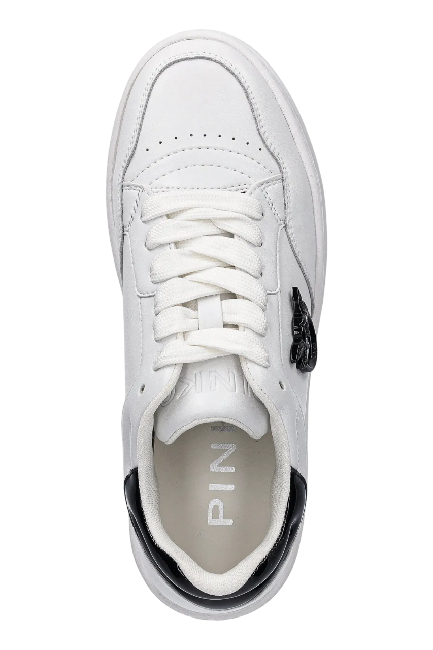Pinko sneakers Mandy in pelle bianco nero SS0077P108 ZZ1 PINKO