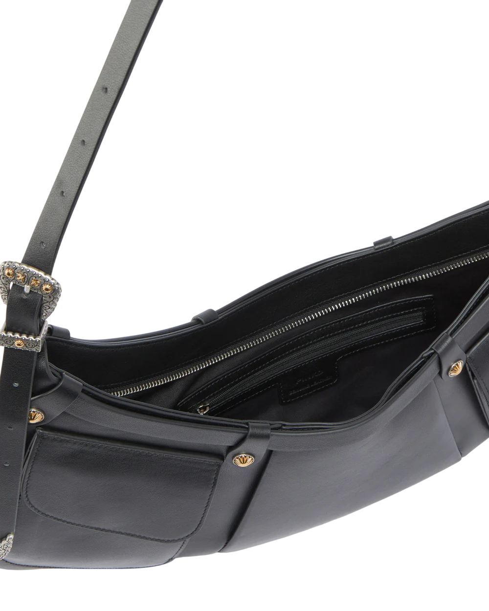 Pinko borsa a spalla Pocket body con tasche nero 106865-A270 Z99O PINKO