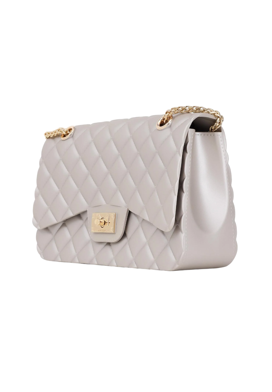 Marc Ellis borsa a spalla Flat Falcon M tortora oro FLAT FALCON M TAUPE-LIGHT GOLD MARC ELLIS