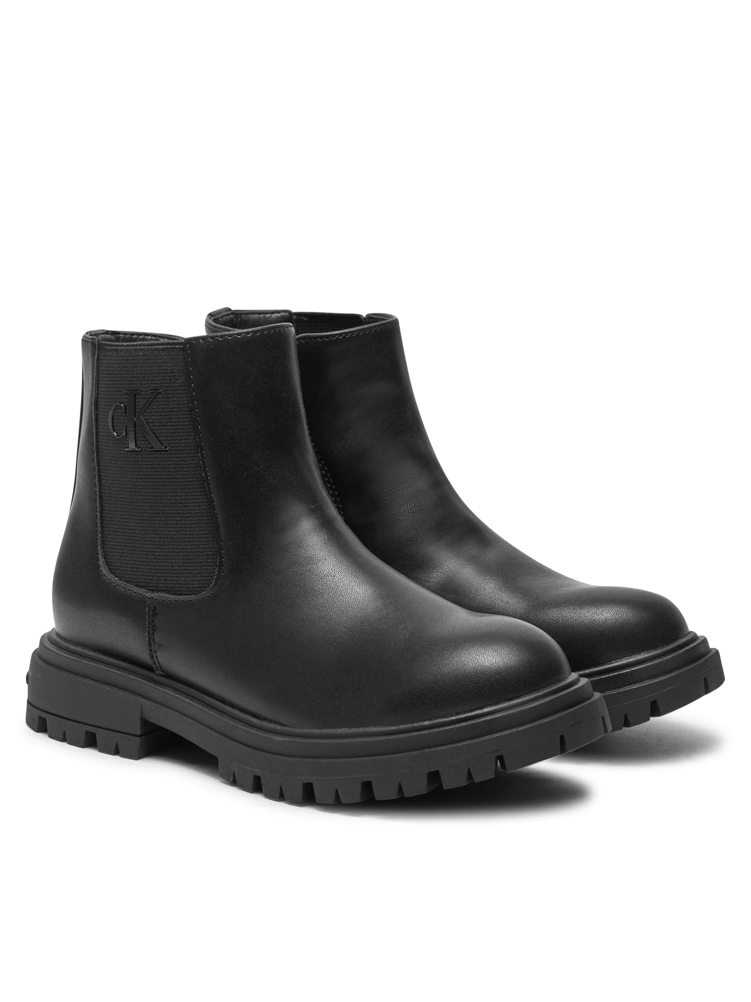 Calvin Klein Jeans stivaletti in ecopelle con logo nero V3X5-81097-1355 999 Tommy Hilfiger