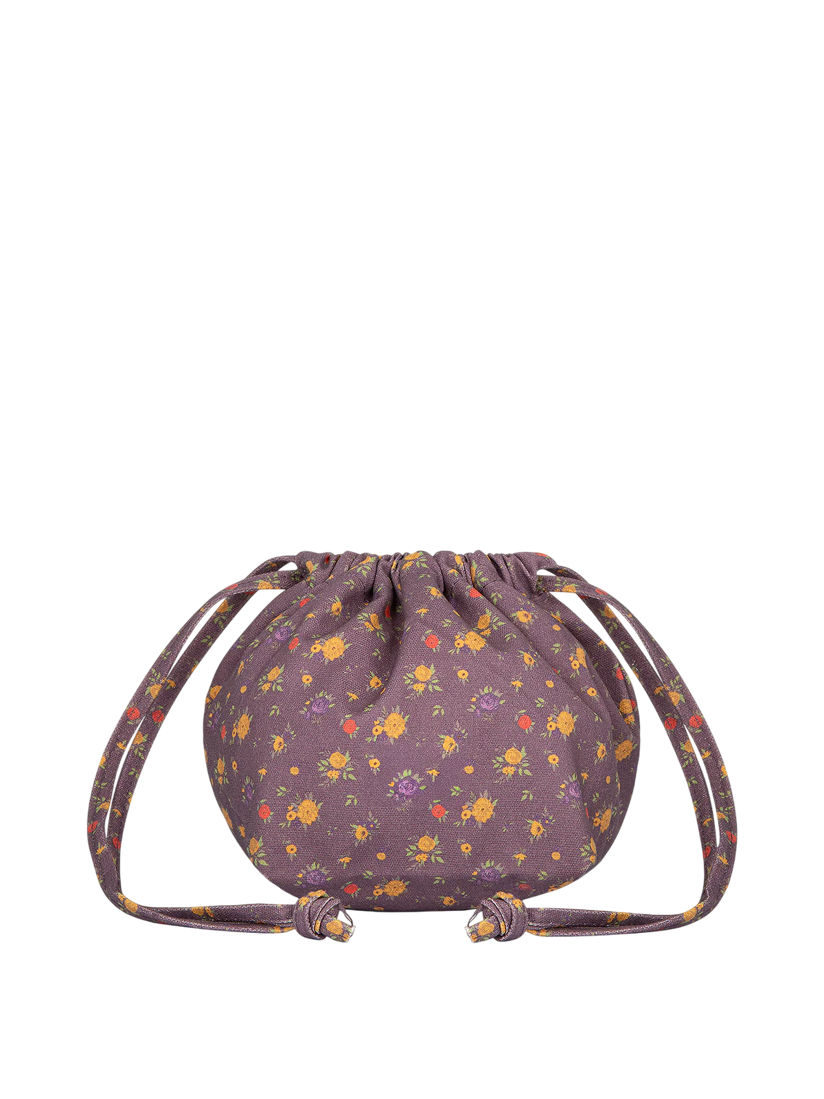 Me Fui pochette donna in fantasia floreale con coulisse prugna MA26-SW0018 X02 ME FUI