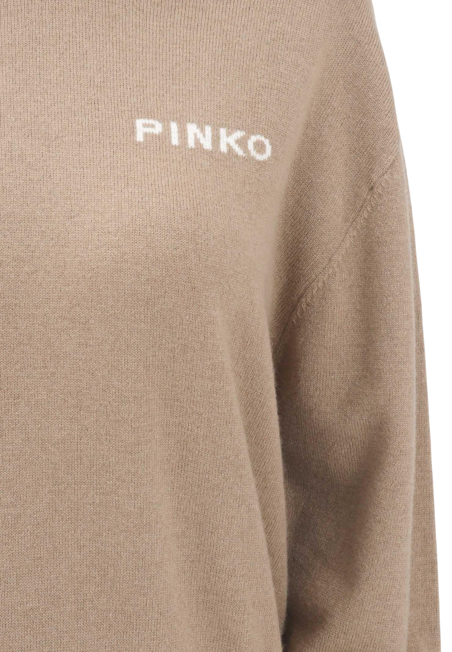 Pinko maglia Martinica in lana e cashmere beige 105561-A2SI MZ2 PINKO