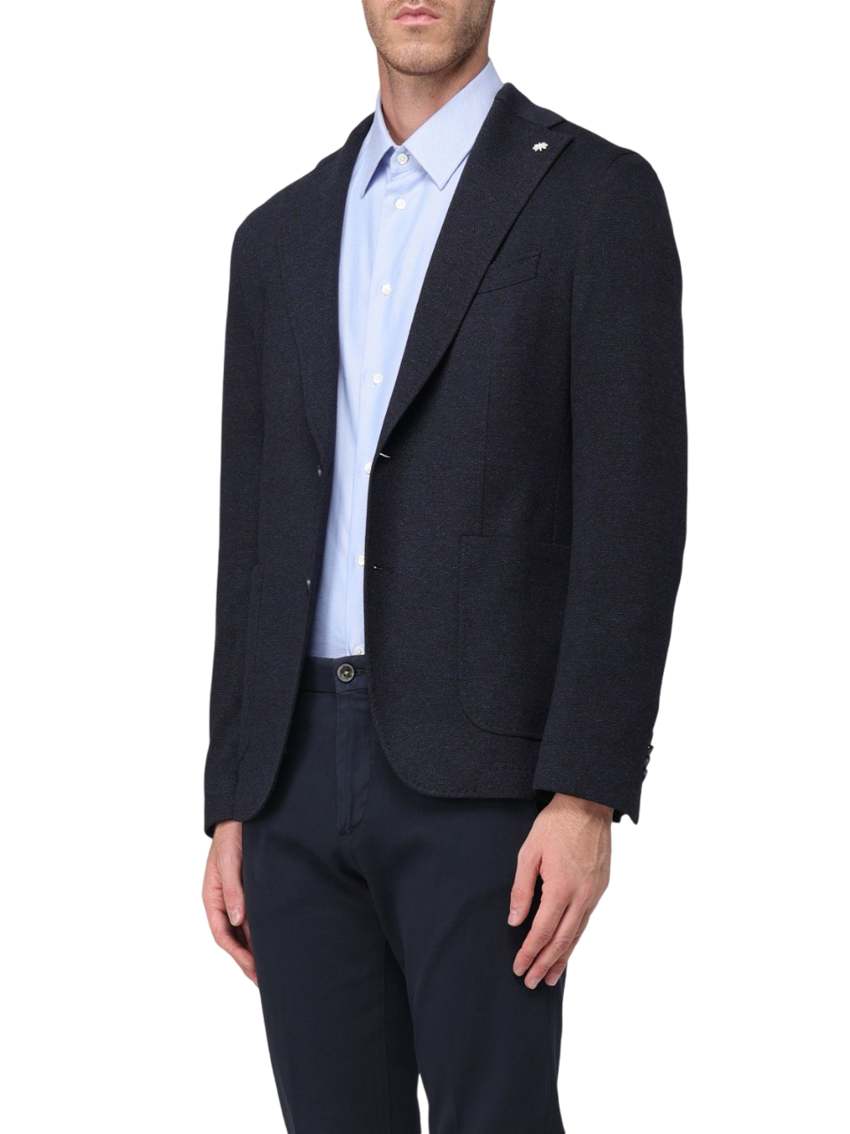 Manuel Ritz giacca monopetto in fresco lana nero blu 3732G2728M-243696 89 MANUEL RITZ
