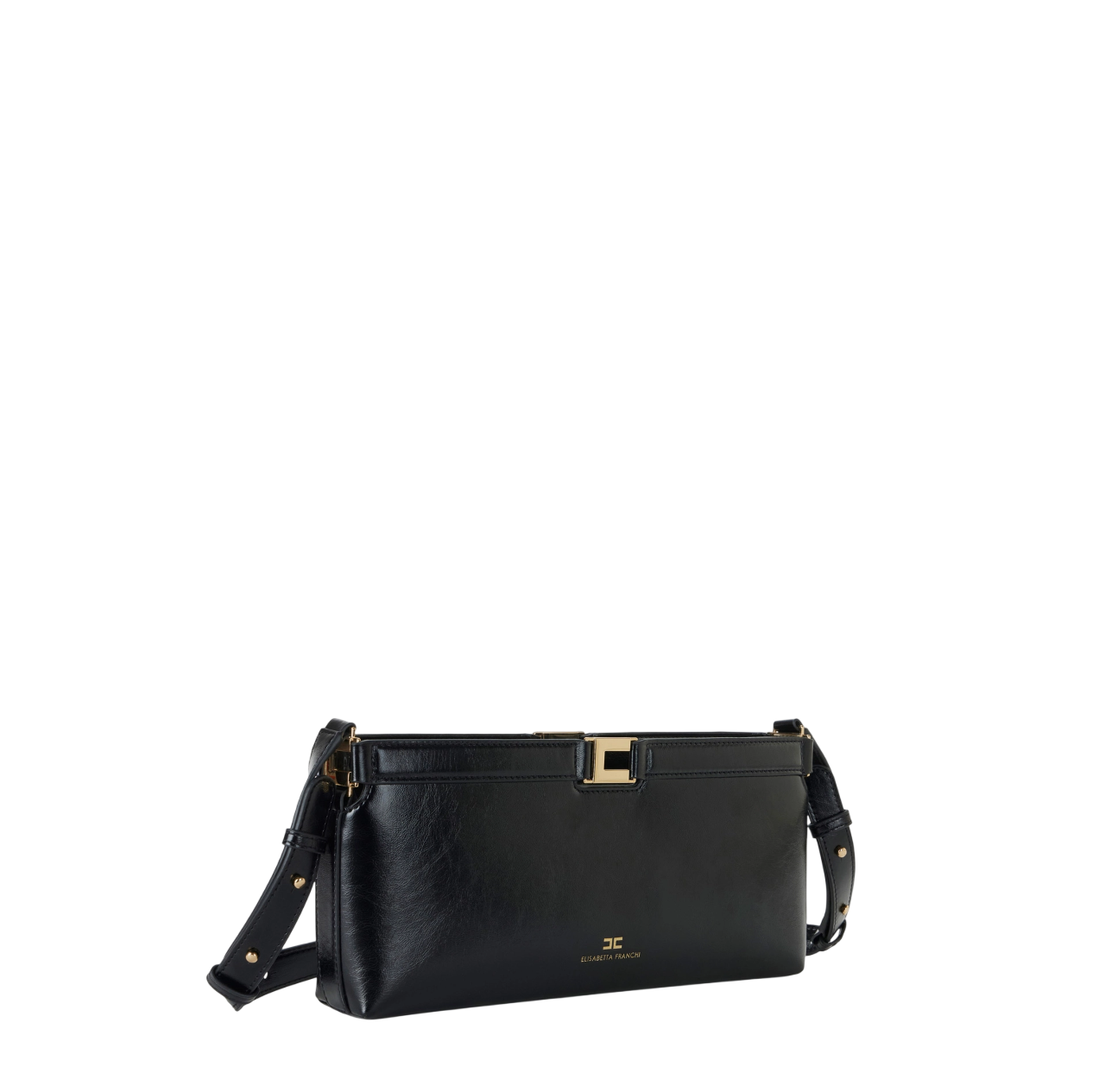 Elisabetta Franchi borsa in ecopelle con dettaglio logato nero BS17A61 110 ELISABETTA FRANCHI