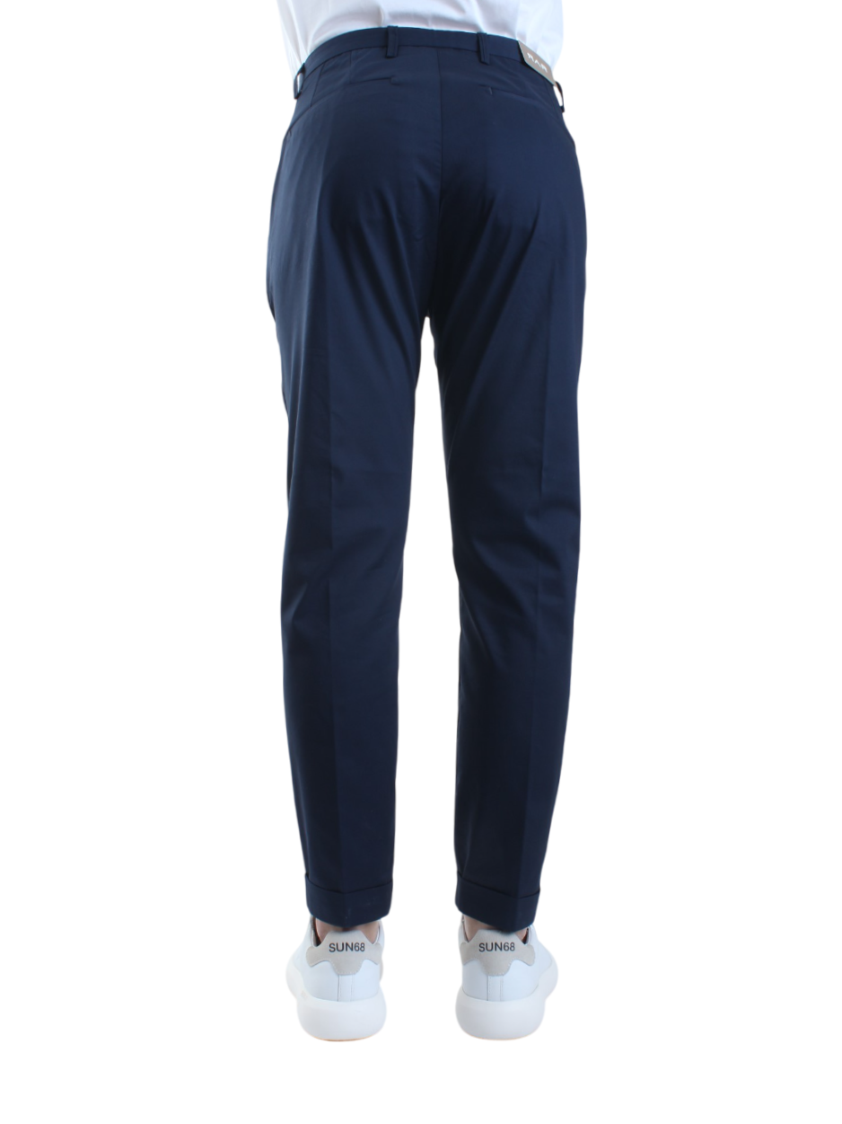 Rar pantaloni Rio con pinces slim fit blu navy RIO-225015 NAVY RAR