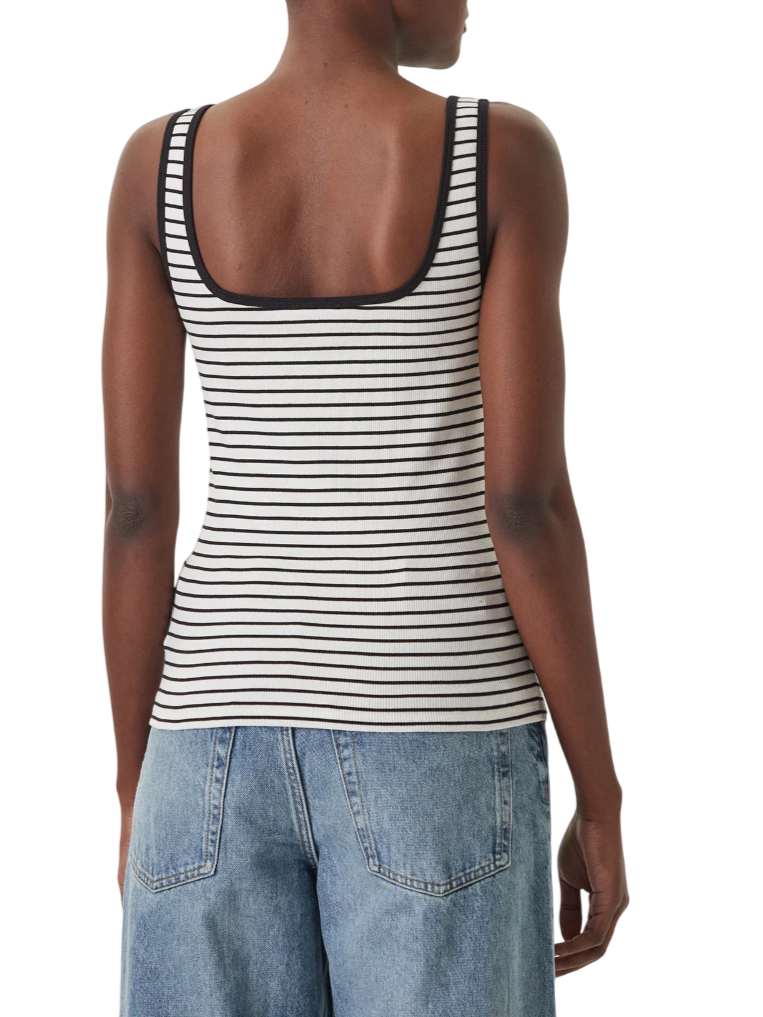 Calvin Klein Jeans canotta a righe donna panna nero LV047F832G XDY Calvin Klein Jeans