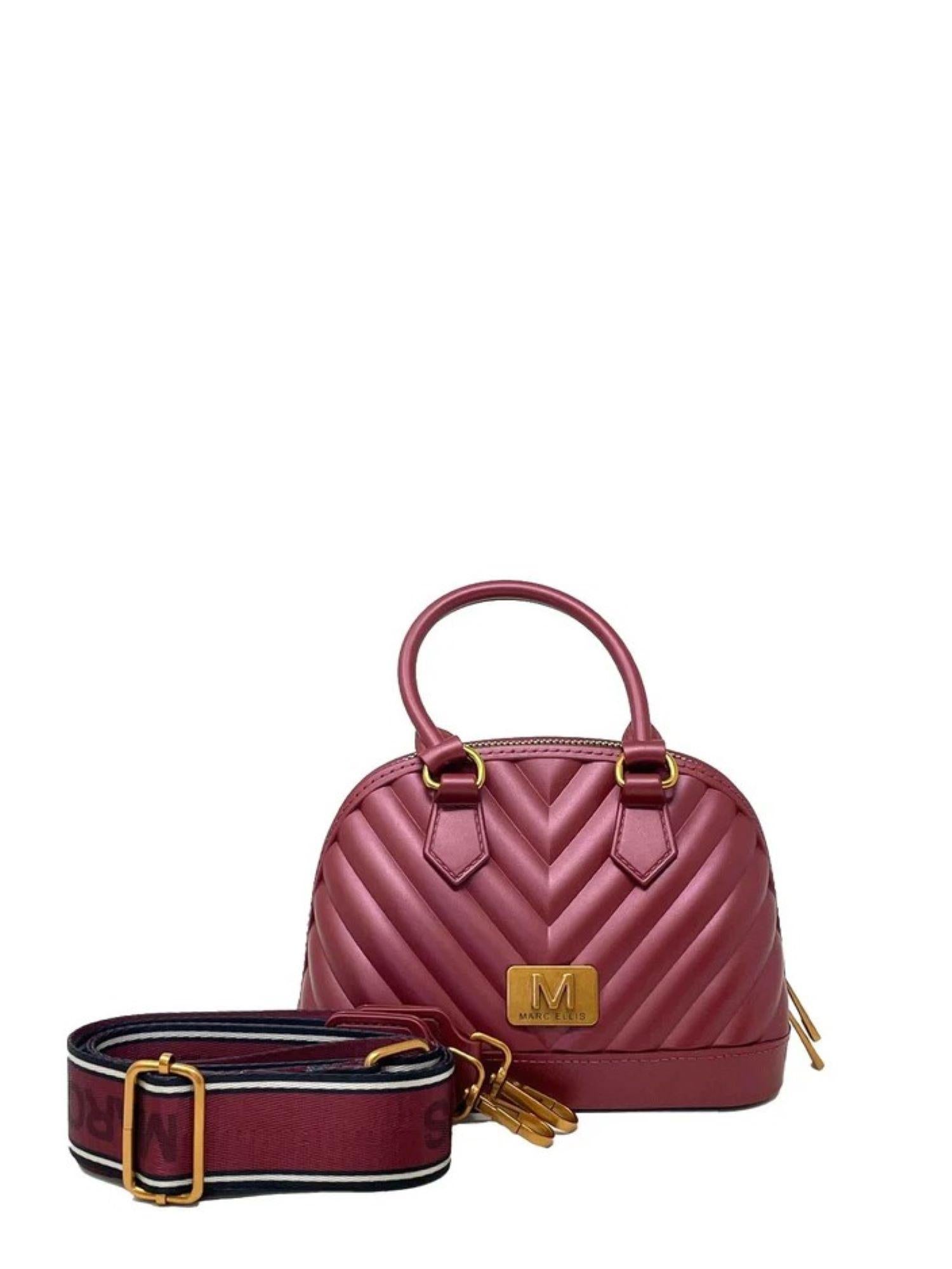 Marc Ellis borsa a mano Flat Maya rosso FLAT MAYA 25 RED DAHLIA-RAME MARC ELLIS