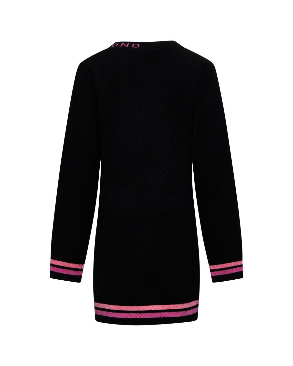 John Richmond abito bambina in maglia nero RGA25203VE BLACK John RICHMOND