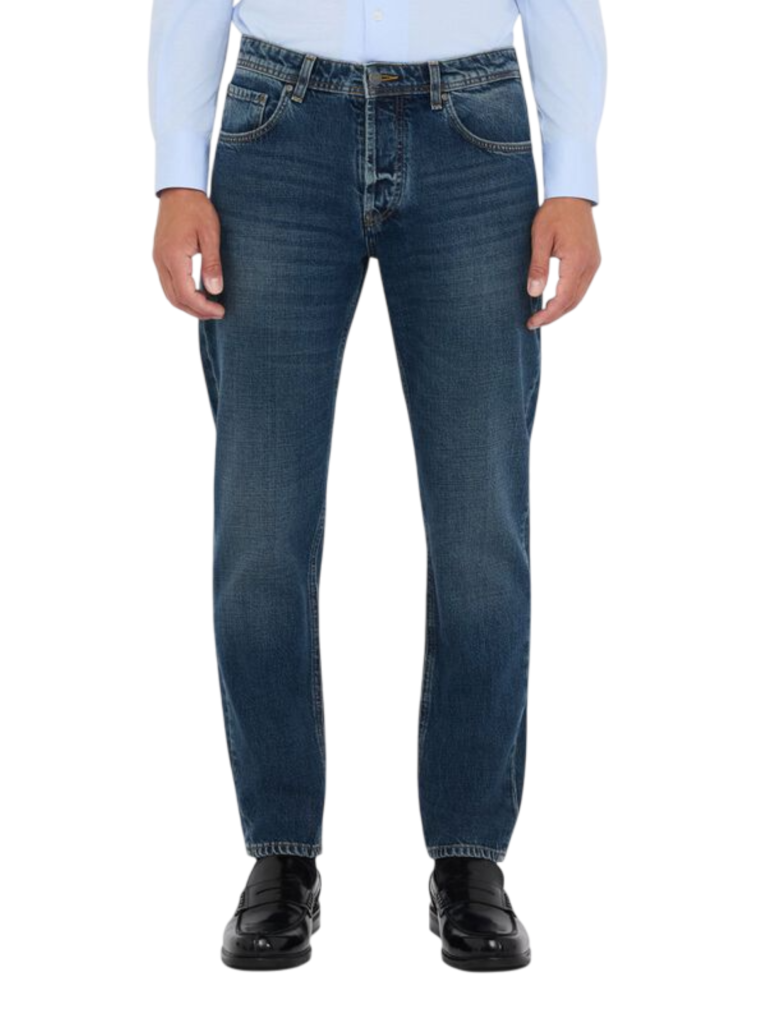 Liu Jo jeans uomo Fred tapered lavaggio blu medio QF5279D4854 78552 LIU JO