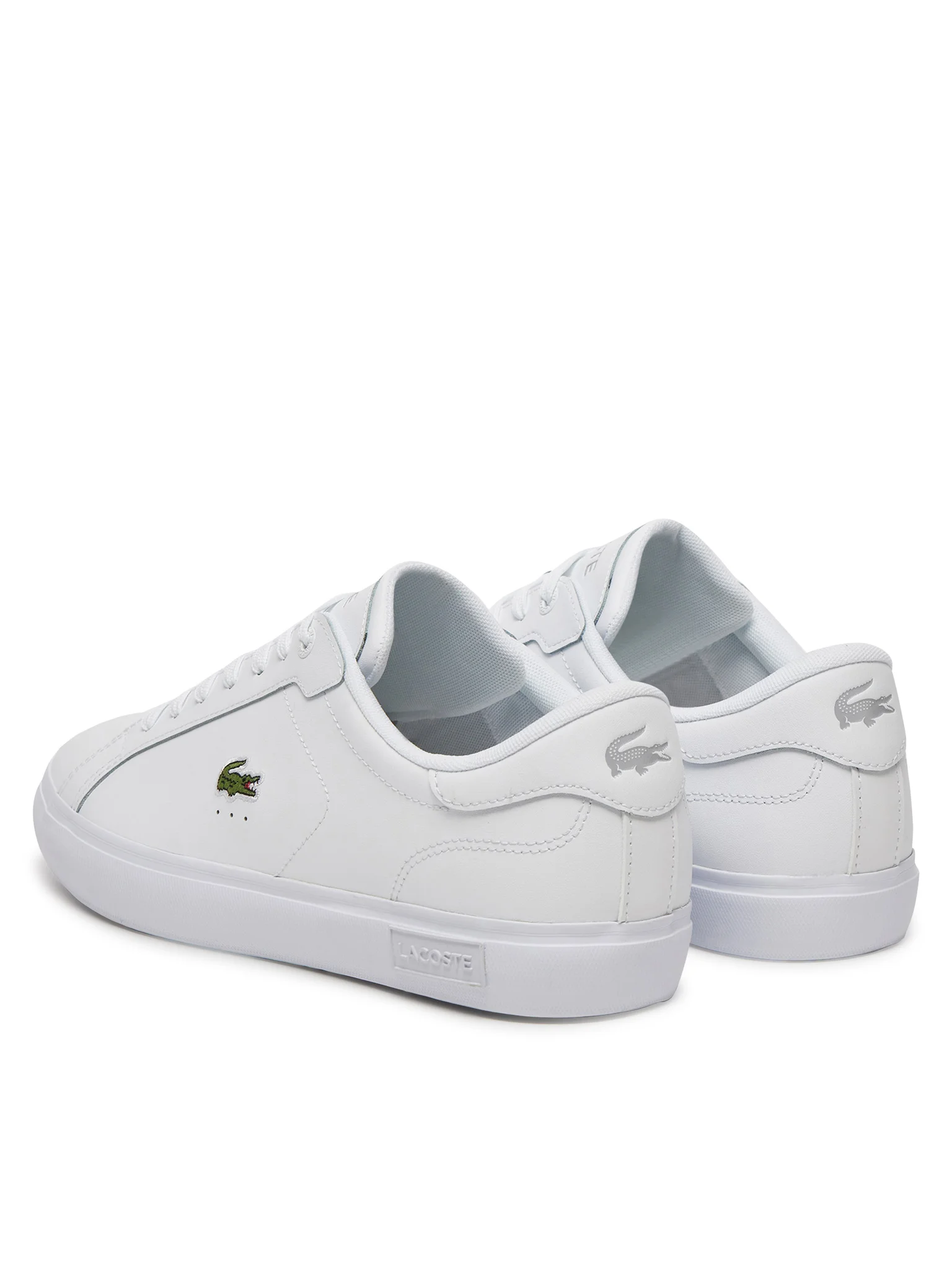 Lacoste sneakers uomo Powercourt in pelle bianco 49SMA0081 21G LACOSTE