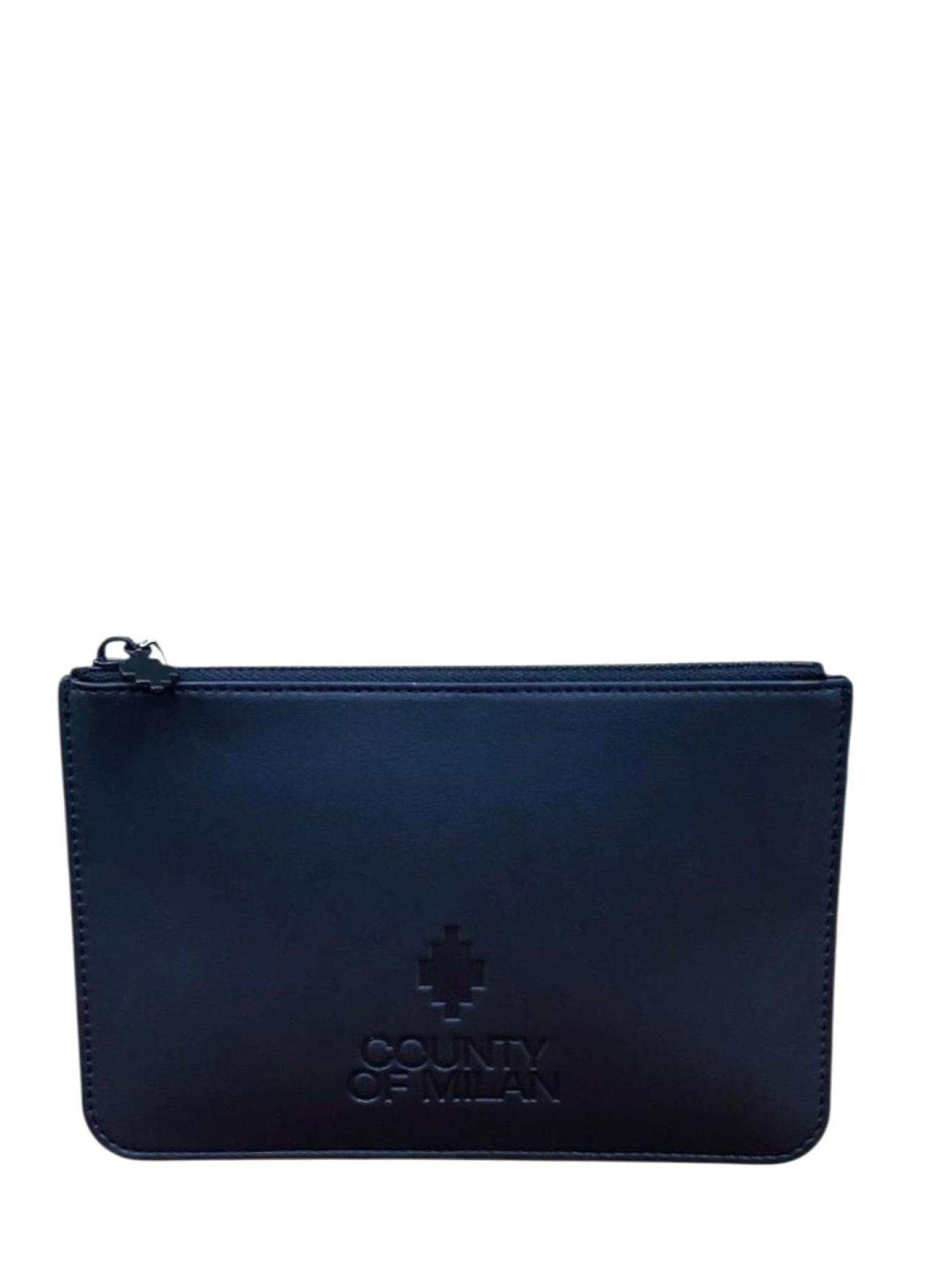 County of Milan pochette donna in ecopelle nero COMAF250167 NERO COUNTY OF MILAN