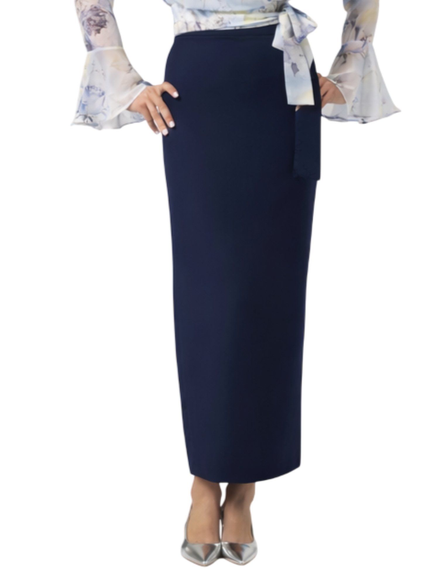 Silence gonna lunga in tessuto tecnico blu SLGO007 NAVY SILENCE