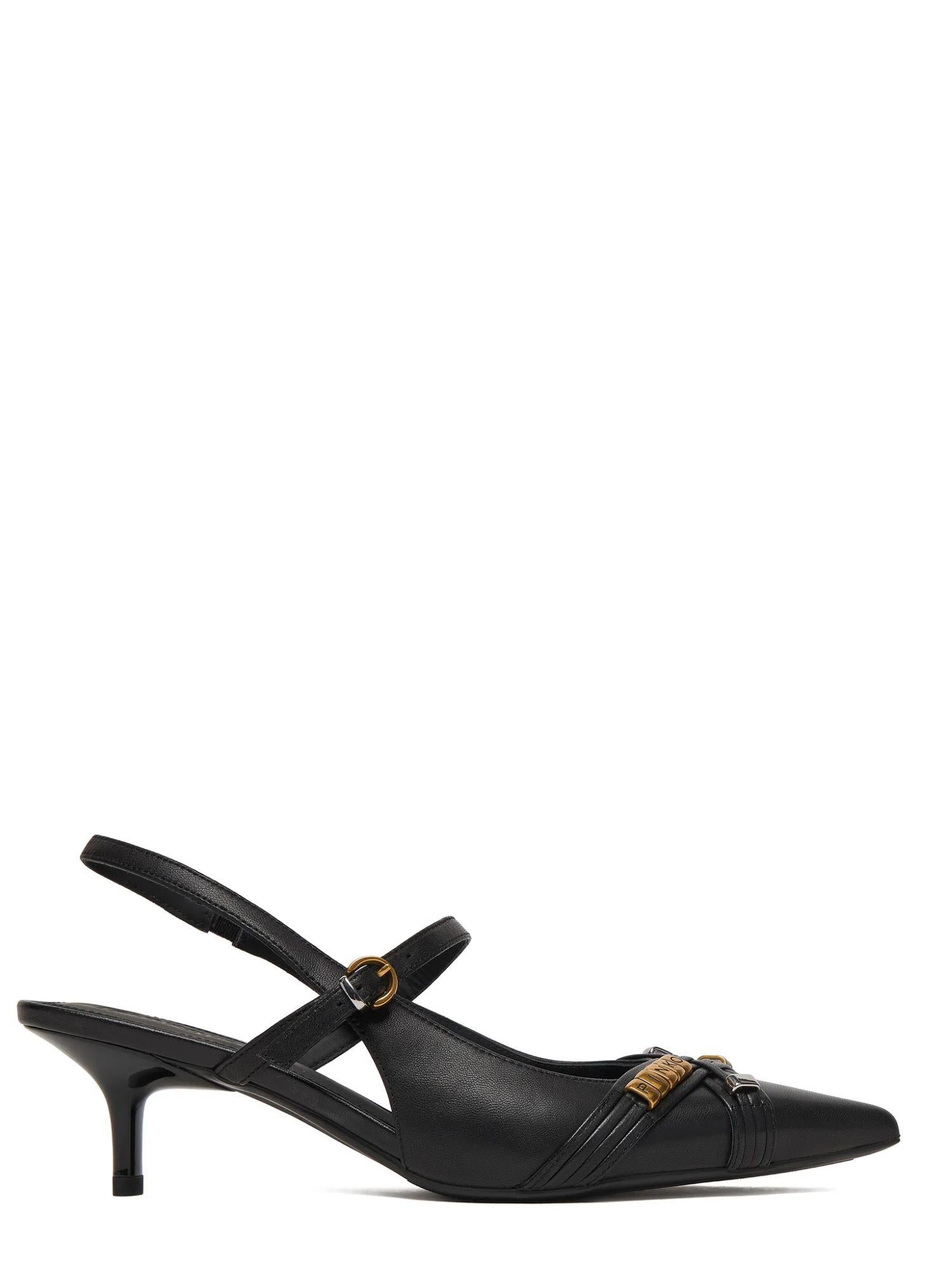 Pinko decollete slingback Gloria in pelle nero SD0489P003 Z99 PINKO