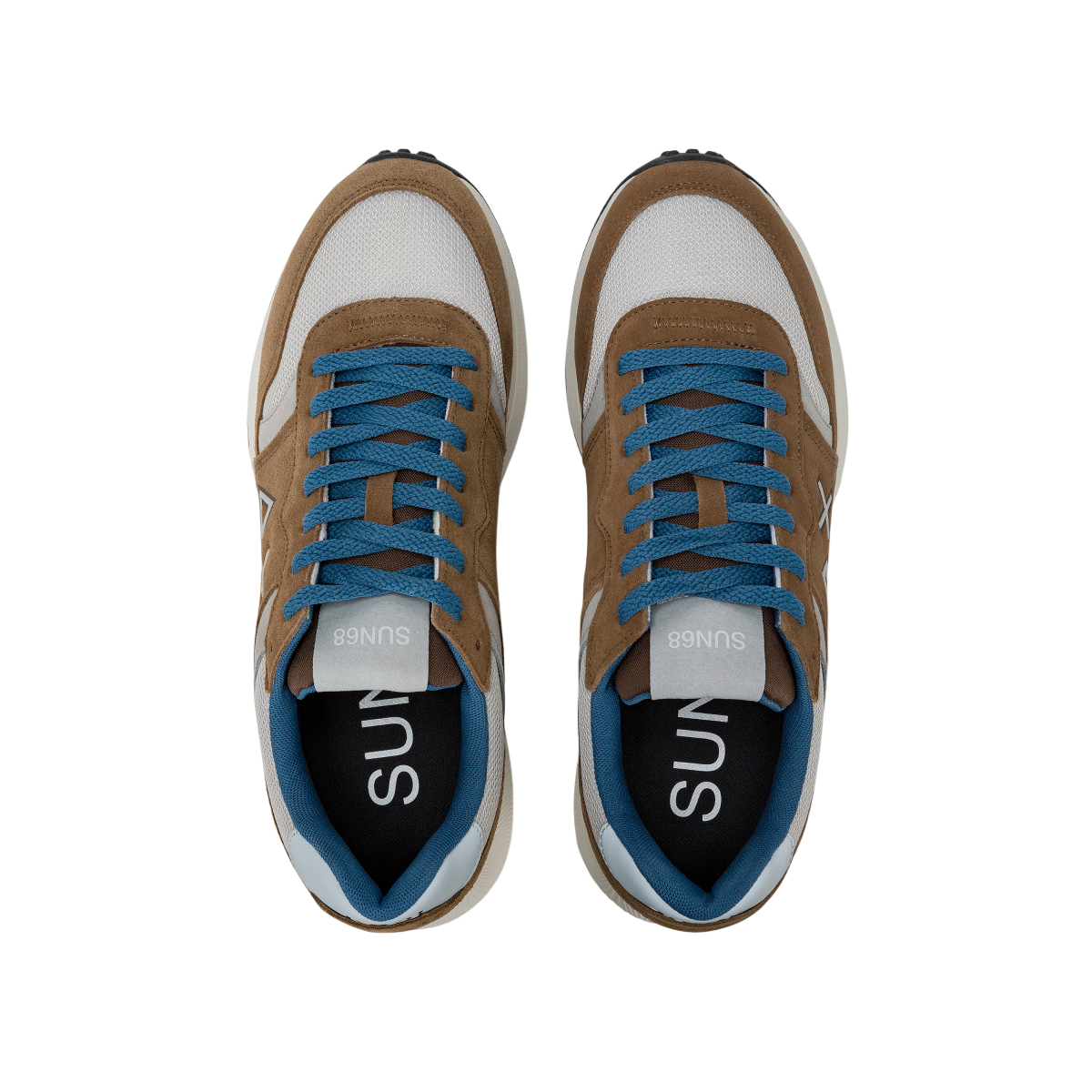 Sun68 sneakers Sunday Dad in suede e nylon marrone Z35125 MARRONE SUN68