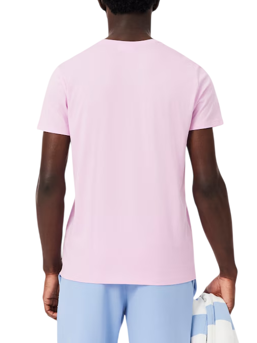 Lacoste T-shirt manica corta in cotone Pima rosa TH6709 Z4H LACOSTE