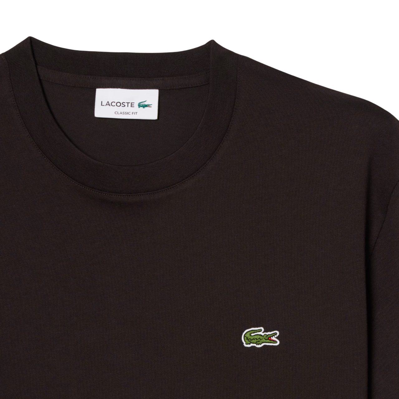 Lacoste T-shirt manica corta con cotone marrone TH7318 3LA LACOSTE