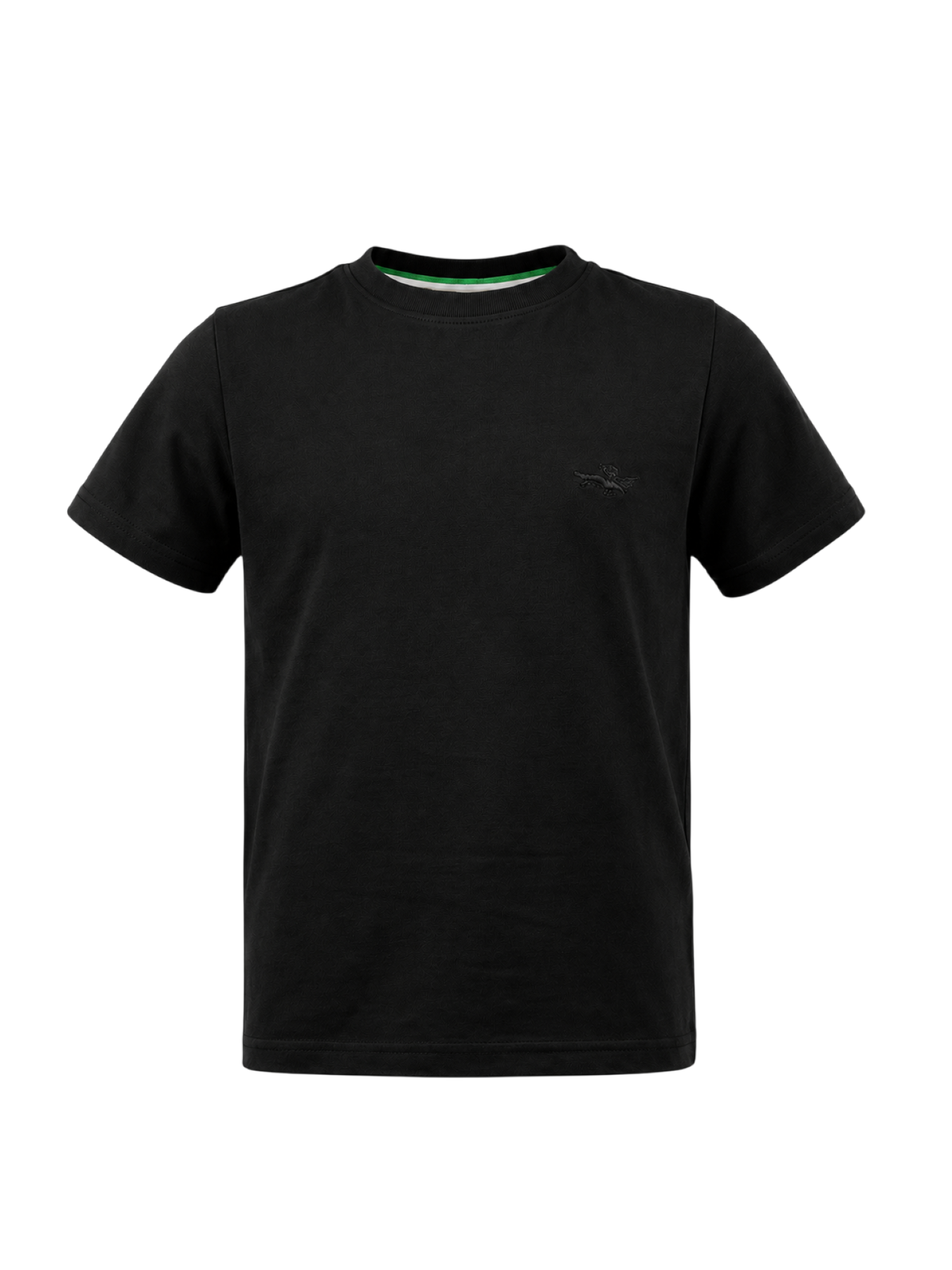 Aeronautica Militare T-shirt bambino manica corta con logo ricamato nero 261TS0056A BLACK AERONAUTICA MILITARE