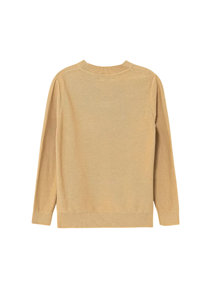 Calvin Klein Jeans maglia bambino in cotone beige IB0IB02641 ACA Calvin Klein Jeans