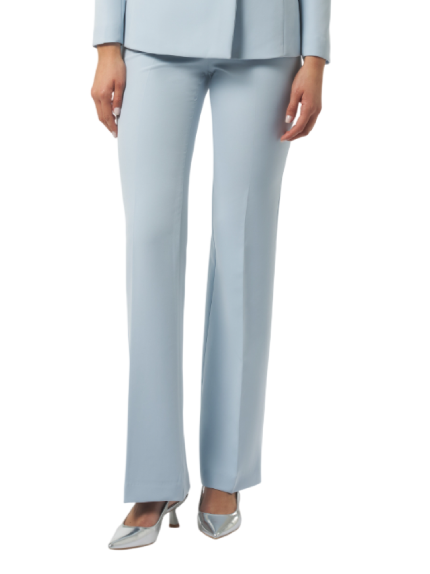 Silence pantaloni a zampa in tessuto tecnico celeste NP2003-100 SKY SILENCE