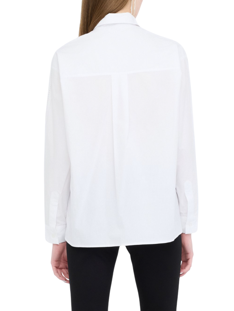 Liu Jo camicia manica lunga con strass bianco UF5240T039A M9725 LIU JO