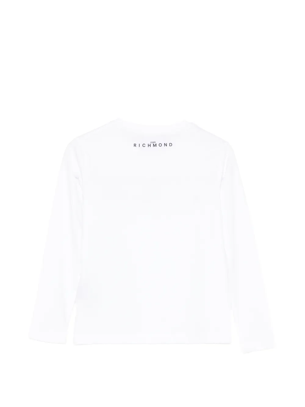 John Richmond T-shirt manica lunga bambino con logo bianco RBP26021TS WHITE John RICHMOND