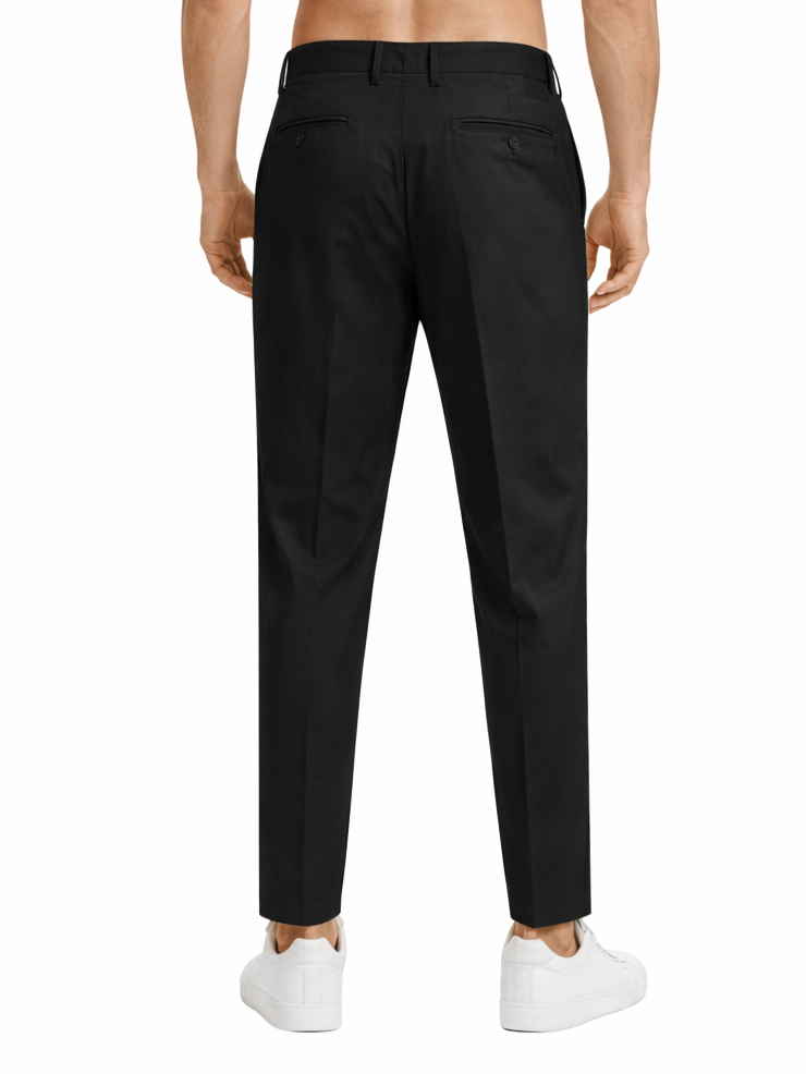 John Richmond pantaloni uomo con pinces nero UMP26015PA BLACK John RICHMOND