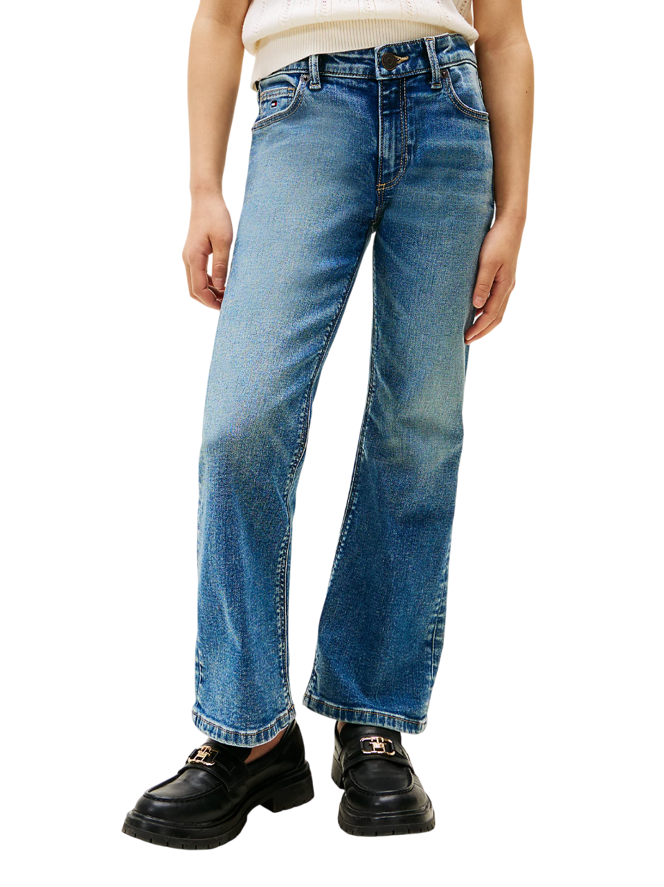Tommy Hilfiger jeans bambina flare lavaggio blu KG0KG08643 1A8 Tommy Hilfiger