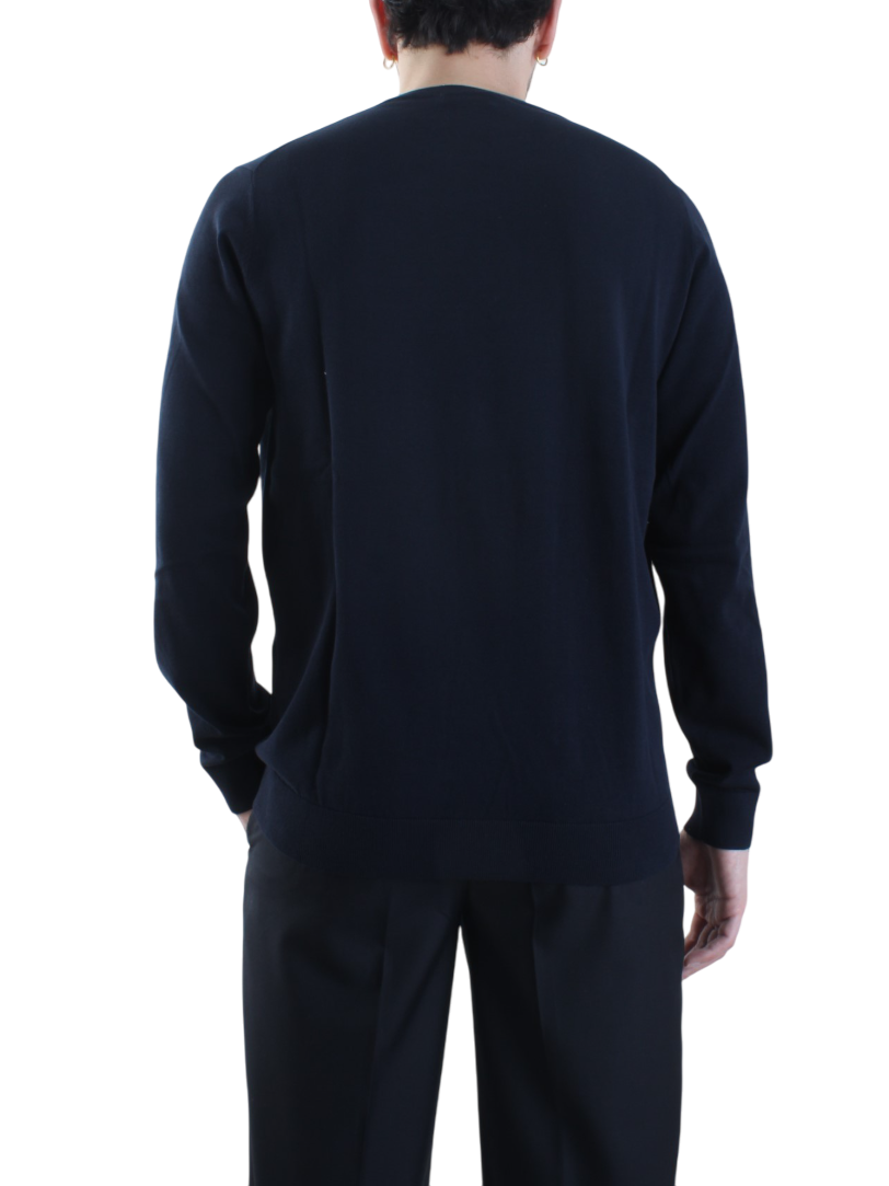 Opificio 4.0 maglia girocollo basic in cotone blu navy 651011 NAVY Opificio 4.0