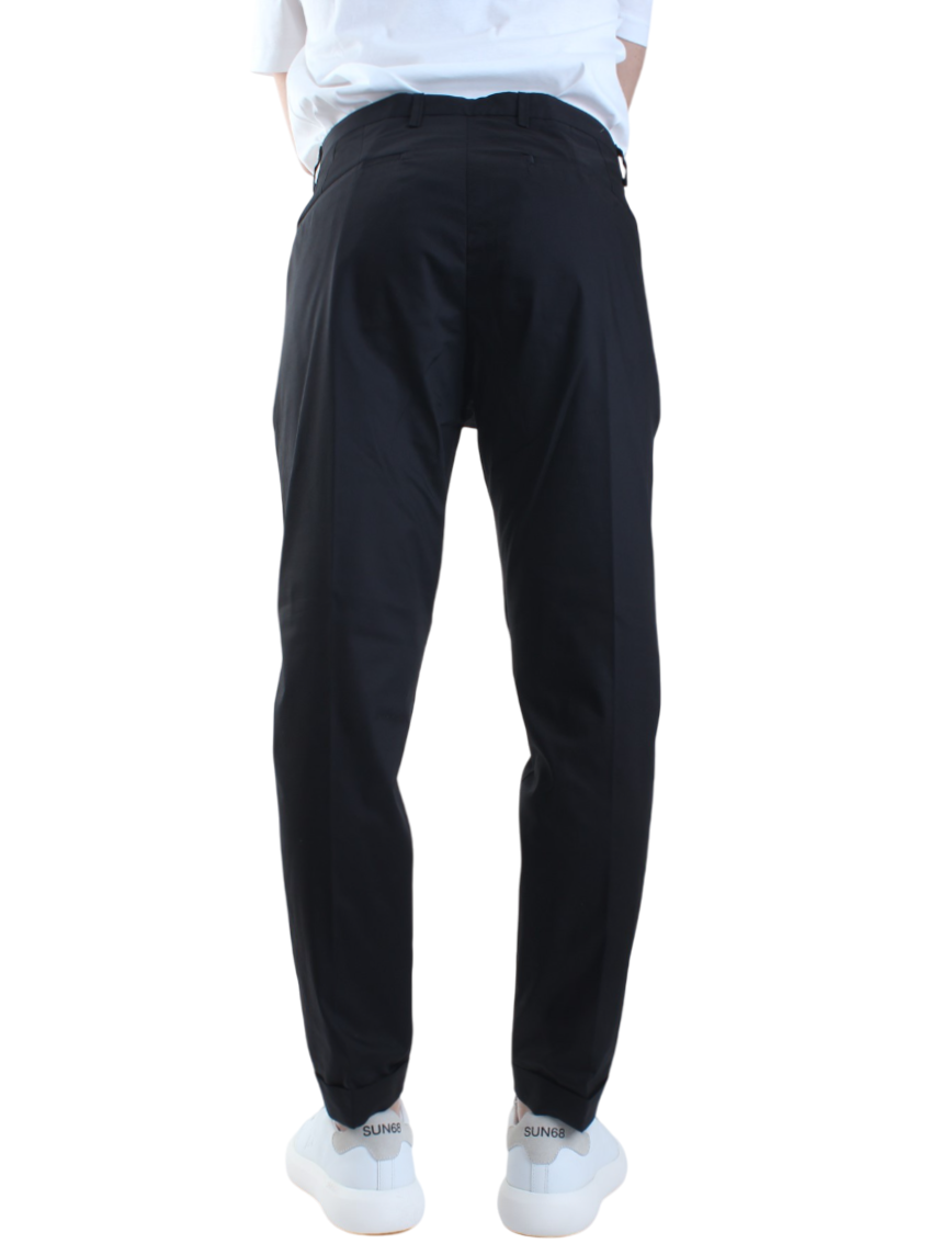 Rar pantaloni Rio con pinces slim fit nero RIO-225015 NERO RAR